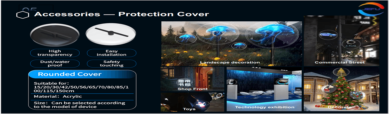 خرید آنلاین هولوگرام فن سه بعدی