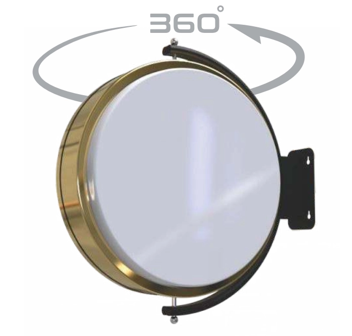 360 degree rotating light box panel with steel body, luxury series, 12 months warranty